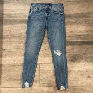 Joe's Jeans Women's Blue Distressed Skinny Jeans